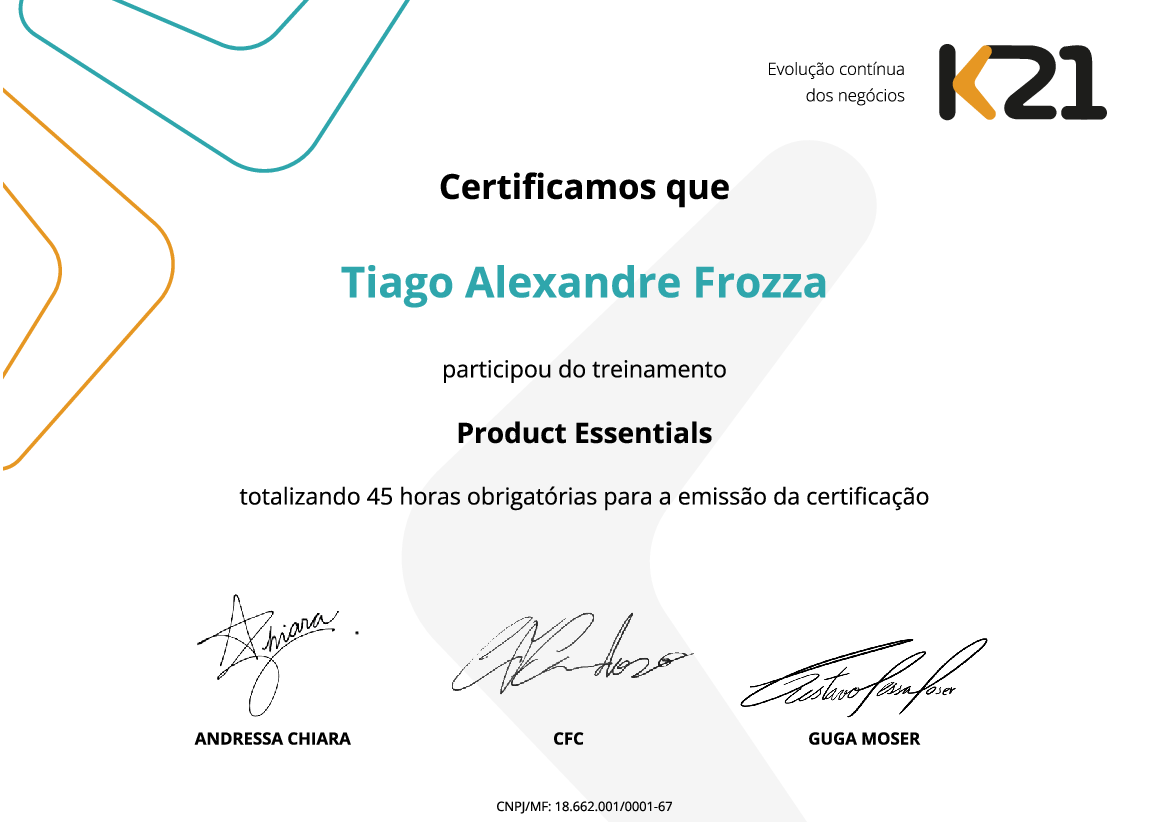 Certificado K21